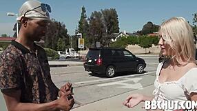 skyler storm picked up for double bbc blowjob on street