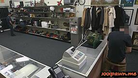 Busty blonde sells tiara and gets rammed hard!