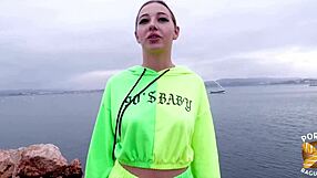 French blonde queen fulfills sexy ffm fantasy with natural tits amateurs