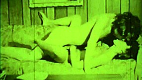 Dark vintage taboo scenes of British home life with hairy encounters