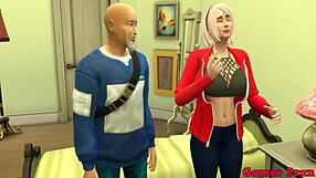 Teacher Roshi Fixes Sakura's PC Then Pounds Her Ass Hard