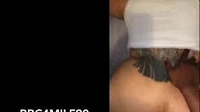 Leaked footage of thick latina wife taking big black cock, moaning in pleasure.