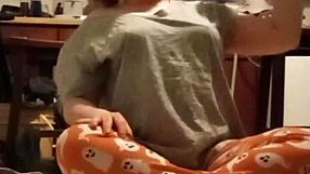 Grey workout turns into a fun stretching session with kinky amateurs