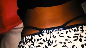 Mexicana with big ass in tight blue thong gets delicious anal sex