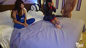 Hace tanto frio que no me quito la pijama para que me coja