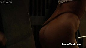 The shame and the feeling of restraint are intermingled to cause her a great pleasure