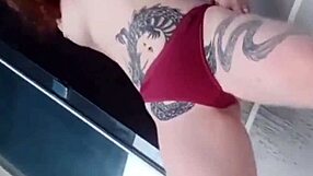 Albina and the curvy brunette twerking naked on the car? So hot!