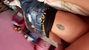 listen as my stepsister invites me to play when she enters my room they leave us alone real