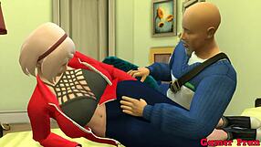 Teacher Roshi Fixes Sakura's PC Then Pounds Her Ass Hard