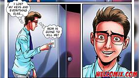 nerd boy fucks 4 hot chicks at lingerie party