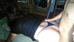 Latina Milf Bent Over for Doggy Fuck at Night!