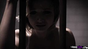 Strangers fuck wildly in prison cell with blowjobs.