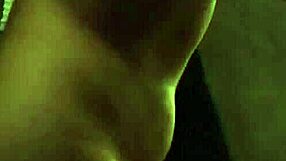 The shame and the feeling of restraint are intermingled to cause her a great pleasure