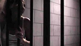 Strangers fuck wildly in prison cell with blowjobs.