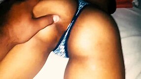 Mexicana with big ass in tight blue thong gets delicious anal sex