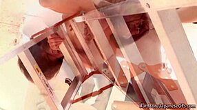 Watch this Japanese babe fuck hardcore with her hairy pussy