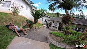 amaya takayo says, 'i'm the tattooed guy's girlfriend behind the cameras' with jhonny gab and sandro lima