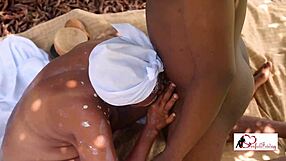 yo, he bangs her hard under that mango tree