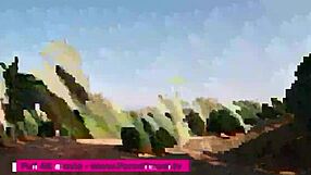 Couple's close-up outdoor adventures with friends in public