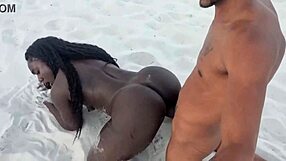 first time at nudist beach, we banged hard while stranger watched