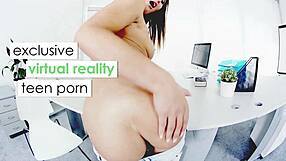 Being such a blonde teen, she now explores solo play with Vrteenrs virtual reality