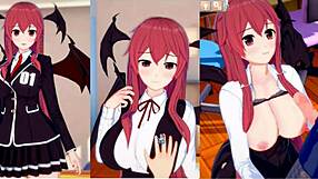 touhou little devil breast massage in 3dcg anime