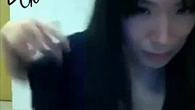 Teen masturbates on webcam in the library