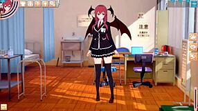 touhou little devil breast massage in 3dcg anime