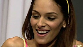 Valerie Rios enjoys sharing toys with sexy London Keyes in a fun session