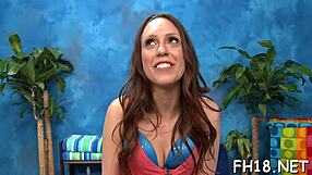 relaxing arse massage session