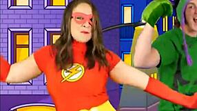 alyssa from bounce patrol shows off natural curves