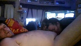 Anniversary blowjob from wife