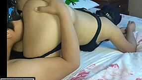 She kisses my back to excite me and I love it