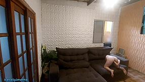 Neighbor catches me recording and joins in, forgetting the window open.