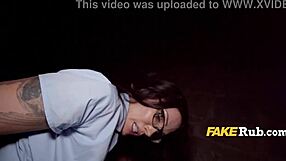 Why does this busty teacher get so dirty for cash in the dark?