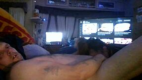 Anniversary blowjob from wife