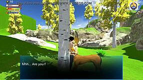 female centaur dominates in 3d game with stamina sex and femdom