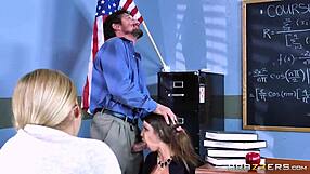 Alexis Brooklyn's Big Tits Tease at School