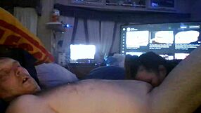 Anniversary blowjob from wife