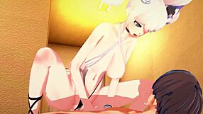 Junko from Danganronpa gets fucked hard in the locker room with big tits exposed