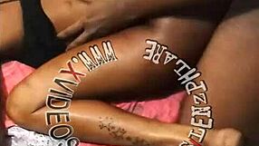 Ebony Teen Bent Over For Big Black Cock