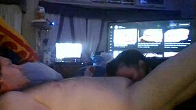 Anniversary blowjob from wife