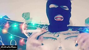 European spanish amateur smokes cigarette in two combined videos