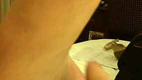 coworker rubs high arch feet during masturbation