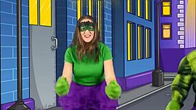 alyssa from bounce patrol shows off natural curves