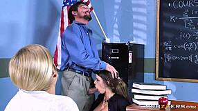 Alexis Brooklyn's Big Tits Tease at School