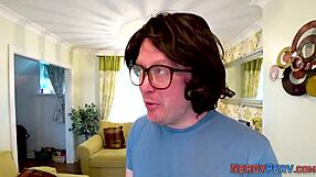 yorkshire nerd receives passionate blowjob from chubby brits