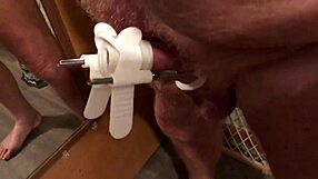 stretching my cock solo with toys