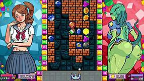 Double shot gals in classic arcade style hentai on nintendo switch