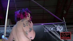 Violeta Strips Hard at Eros Porto 2016 with Ripped Clothes